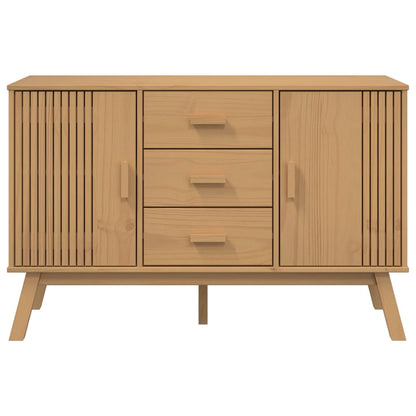 Sideboard "OLDEN" Brown 114x43x73,5cm Solid Wood Pine