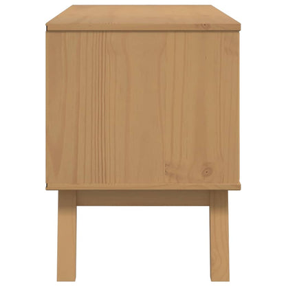 TV Cabinet "OLDEN" Brown 114x43x57 cm Solid Wood Pine