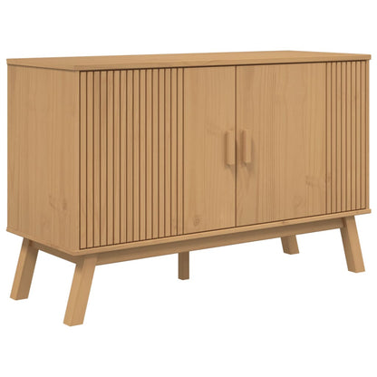 Sideboard "OLDEN" Brown 114x43x73,5 cm Solid Wood Pine