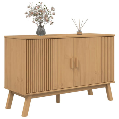 Sideboard "OLDEN" Brown 114x43x73,5 cm Solid Wood Pine