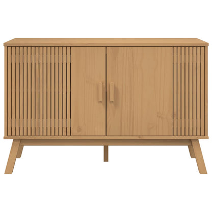 Sideboard "OLDEN" Brown 114x43x73,5 cm Solid Wood Pine