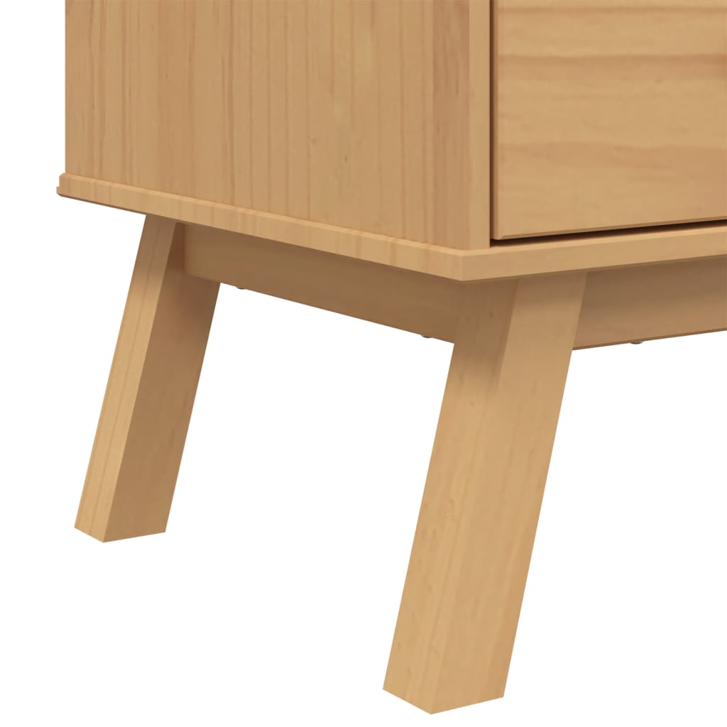 Highboard OLDEN Brown 85x43x125 cm Solid Wood Pine