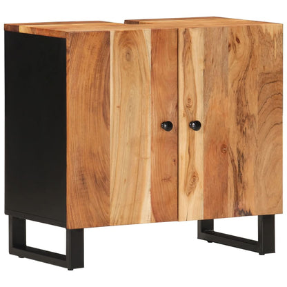 3 Piece Bathroom Furniture Set Solid Wood Acacia
