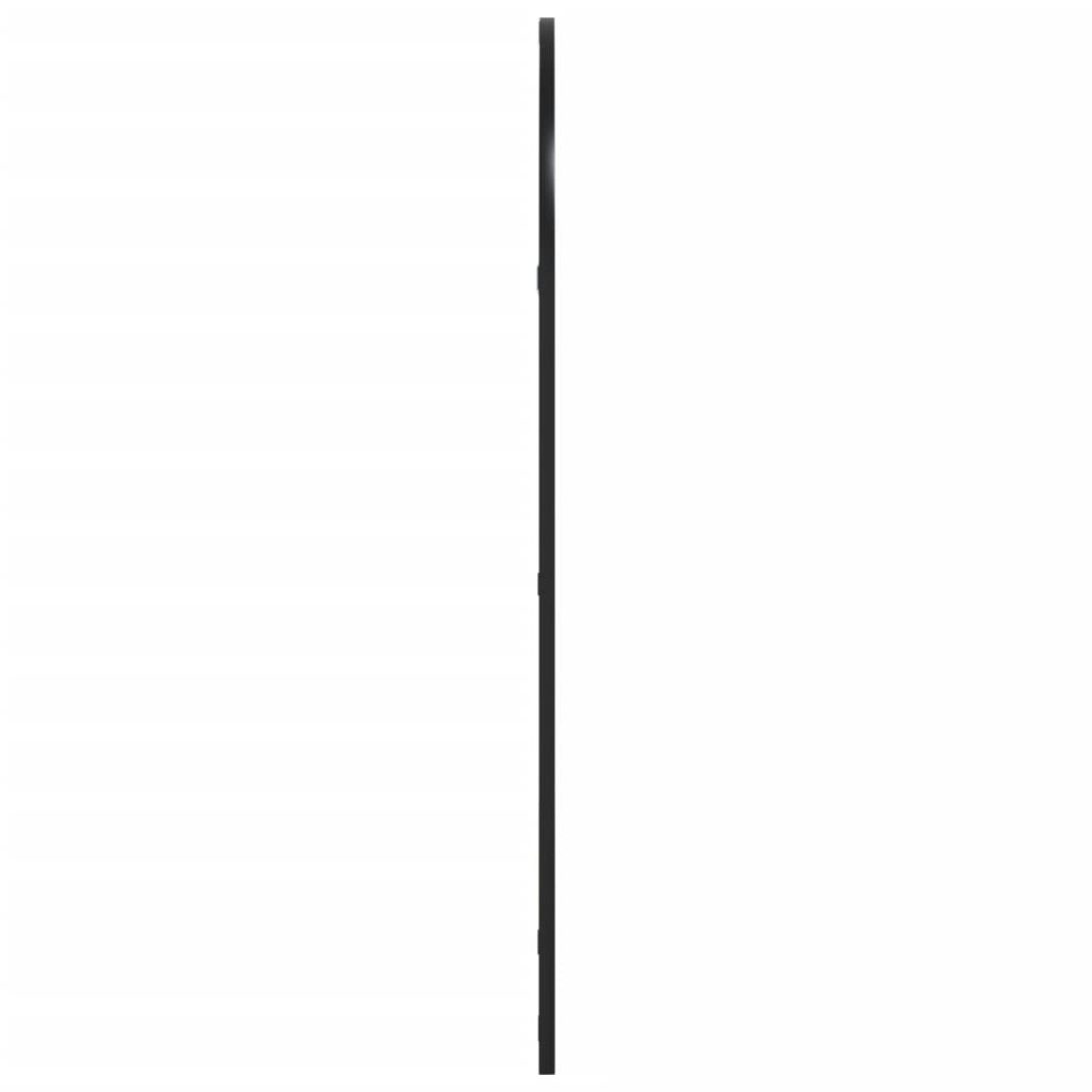 Wall Mirror Black 60x100 cm Arch Iron