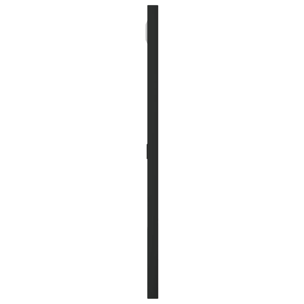 Wall Mirror Black 40x40 cm Square Iron
