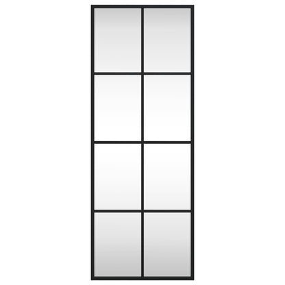 Wall Mirror Black 30x80 cm Rectangle Iron