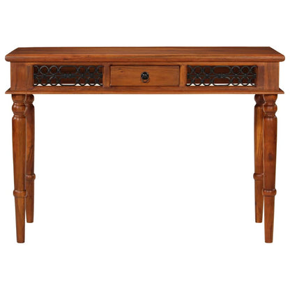 Desk with Drawer 110x50x76 cm Solid Wood Acacia