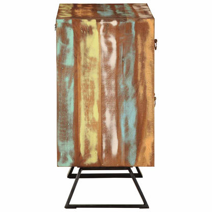 Drawer Cabinet Multicolour 70x35x70 cm Solid Wood Reclaimed