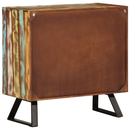 Drawer Cabinet Multicolour 70x35x70 cm Solid Wood Reclaimed