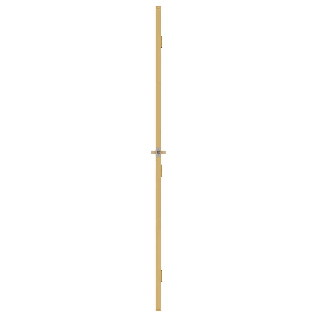 Interior Door Slim Golden 102,5x201,5 cm Tempered Glass and Aluminium
