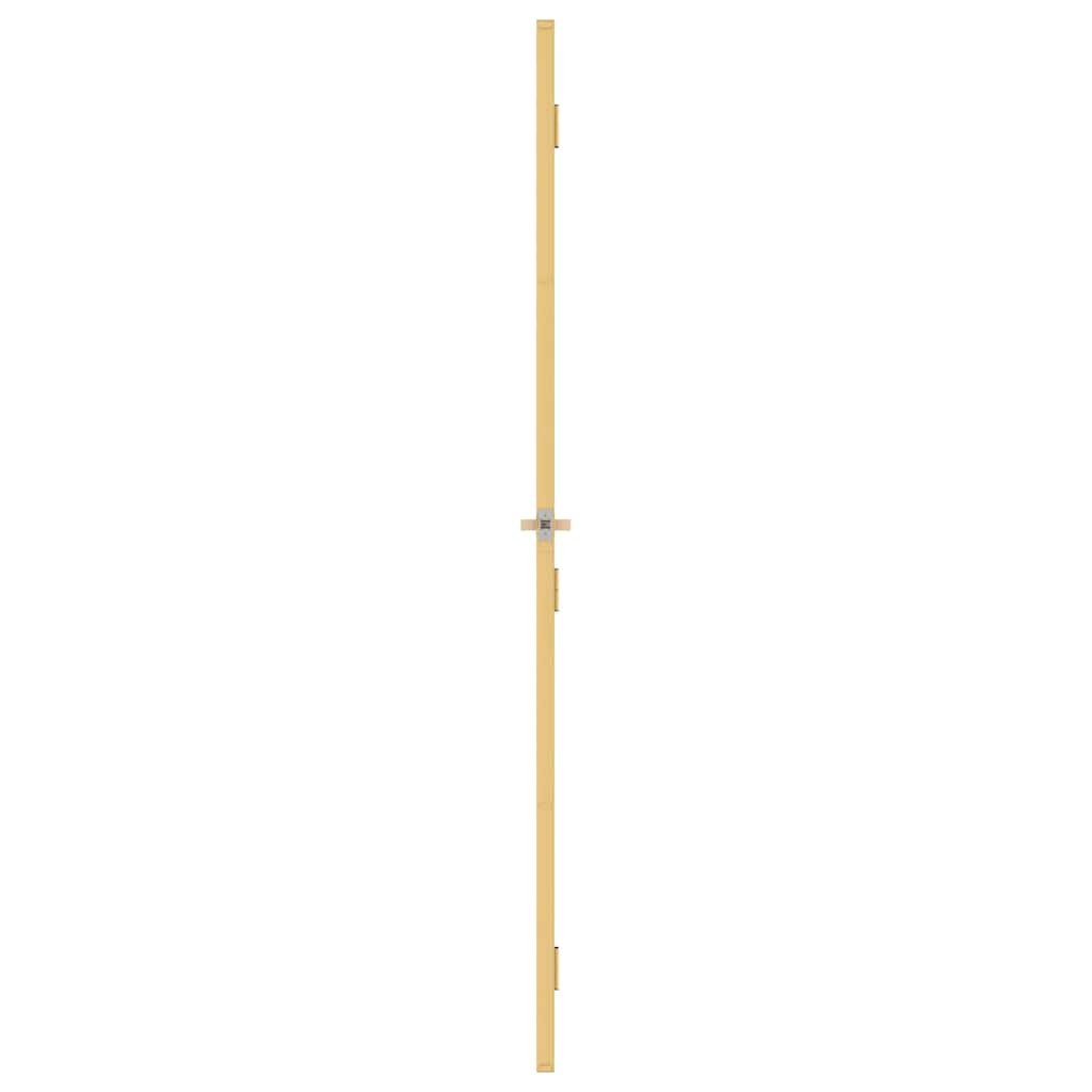 Interior Door Slim Golden 76x201.5 cm Tempered Glass and Aluminium