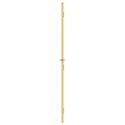 Interior Door Slim Golden 76x201.5 cm Tempered Glass and Aluminium