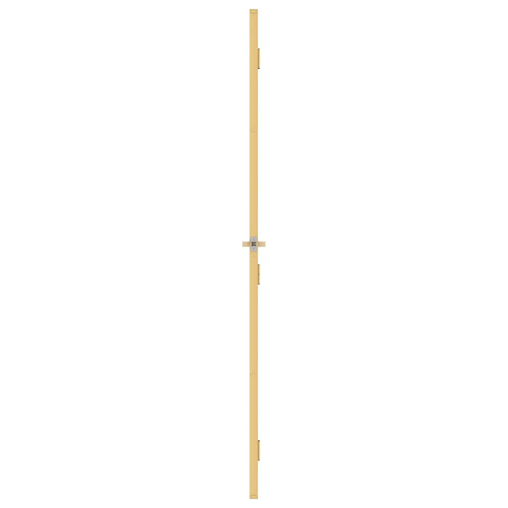 Interior Door Slim Golden 83x201.5 cm Tempered Glass and Aluminium