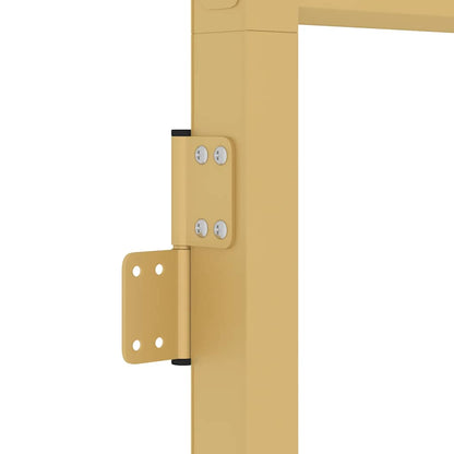 Interior Door Slim Golden 83x201.5 cm Tempered Glass and Aluminium