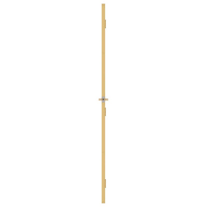 Interior Door Slim Golden 76x201.5 cm Tempered Glass and Aluminium