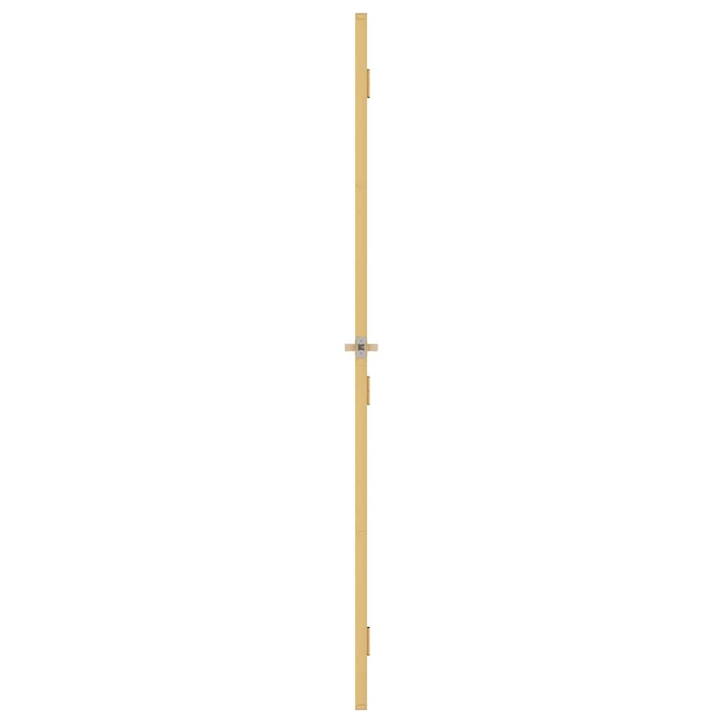 Interior Door Slim Golden 83x201.5 cm Tempered Glass and Aluminium