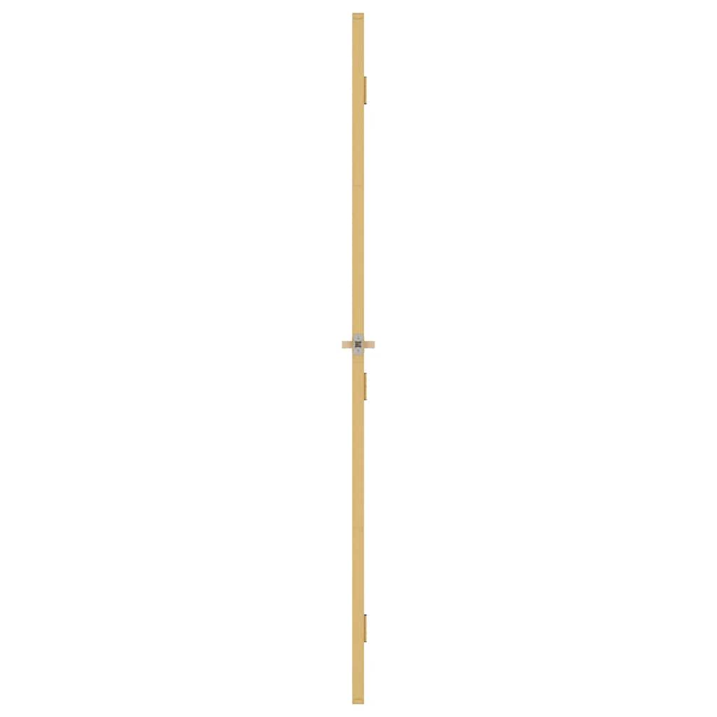 Interior Door Slim Golden 93x201.5 cm Tempered Glass and Aluminium