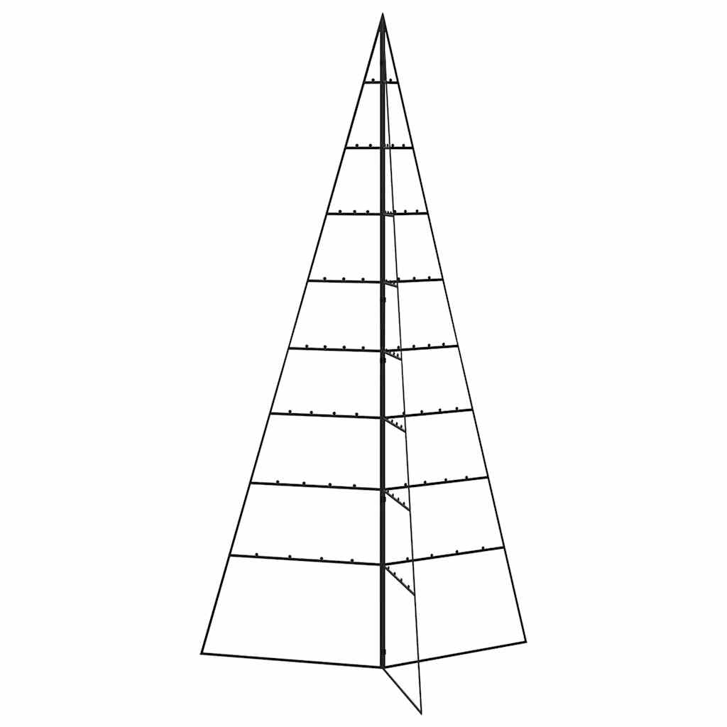 Metal Christmas Tree for Decoration Black 180 cm