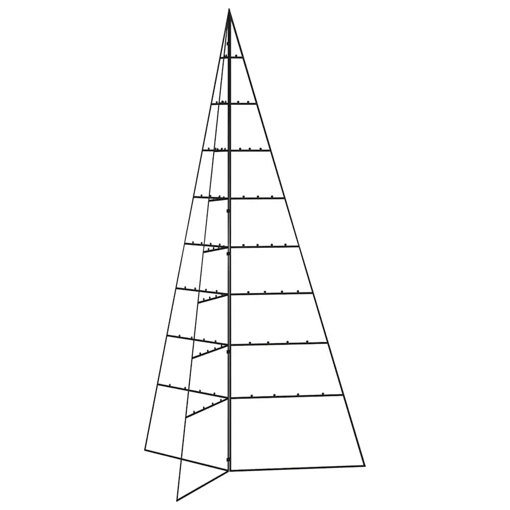 Metal Christmas Tree for Decoration Black 180 cm