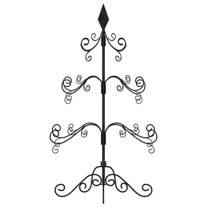 Metal Christmas Tree Powder-coated Steel Black