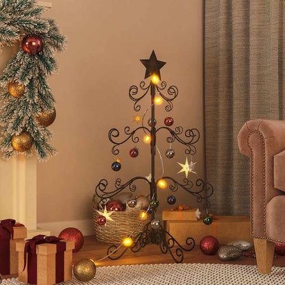 Metal Christmas Tree Powder-coated Steel Black