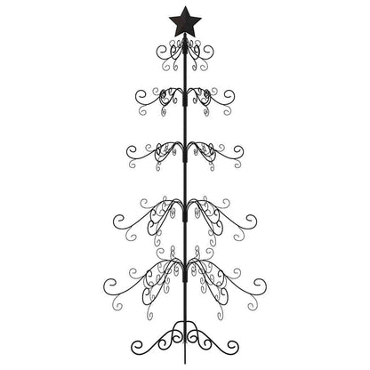 Metal Christmas Tree Powder-coated Steel Black