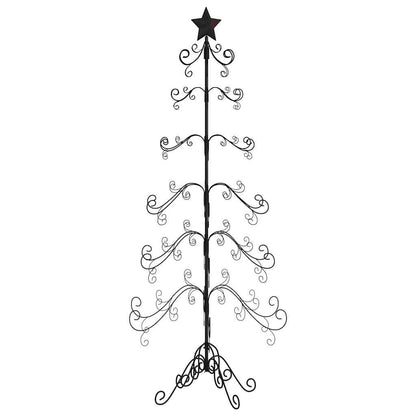 Metal Christmas Tree for Decoration Black 180 cm