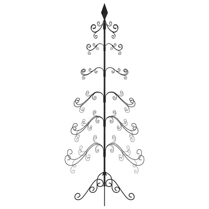 Metal Christmas Tree for Decoration Black 180 cm