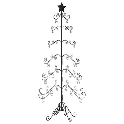 Metal Christmas Tree for Decoration Black 180 cm