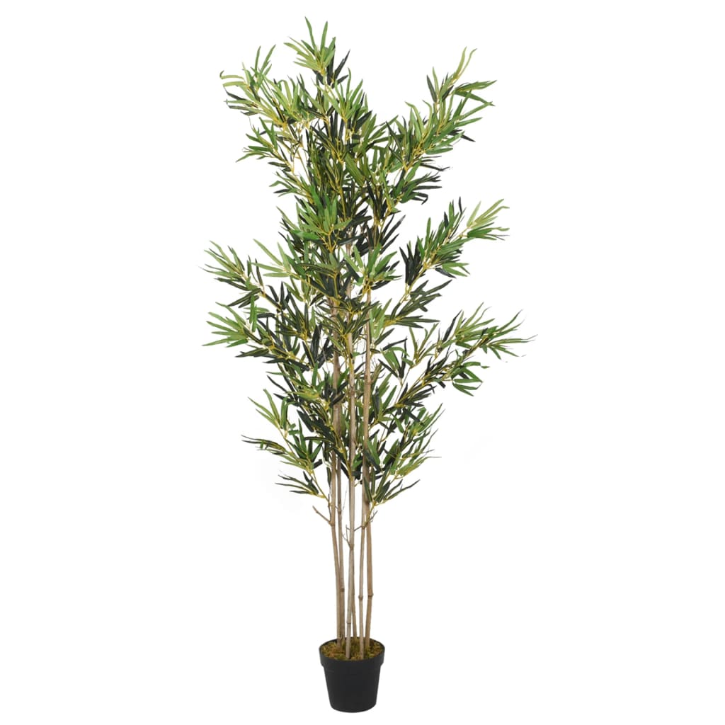 Artificial Bamboo Tree with 1380 Leaves, 200 cm height, in vibrant green color, ideal for enhancing indoor and outdoor spaces.