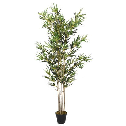 Artificial Bamboo Tree with 1380 Leaves, 200 cm height, in vibrant green color, ideal for enhancing indoor and outdoor spaces.
