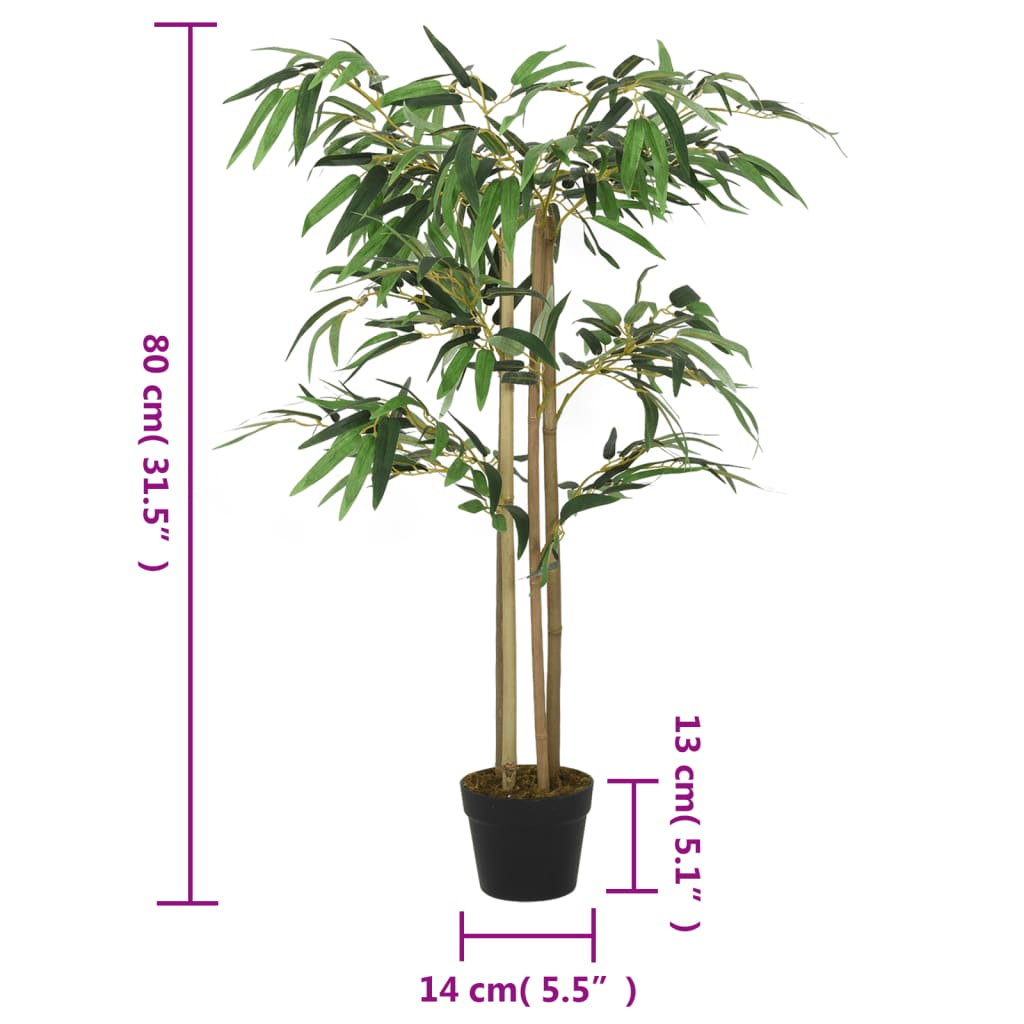 Artificial Bamboo Tree 380 Leaves 80 cm Green placed by a poolside, enhancing outdoor spaces with its lush appearance and realistic design.