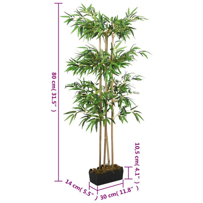 Artificial Bamboo Tree 380 Leaves 80 cm Green