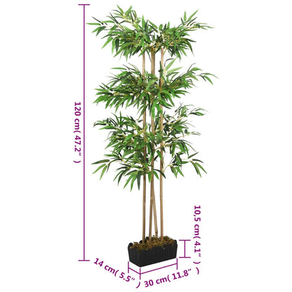 Artificial Bamboo Tree 760 Leaves 120 cm Green