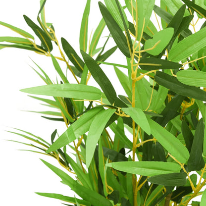 Close-up of Artificial Bamboo Tree 500 Leaves showcasing realistic textile fibre leaves and bamboo trunks for an authentic look.