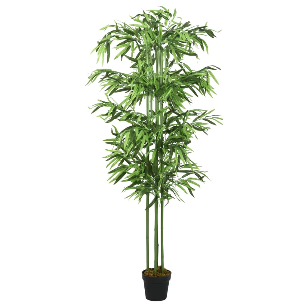 Artificial Bamboo Tree with 864 Leaves, standing 180 cm tall in lush green, perfect for indoor and outdoor decoration.