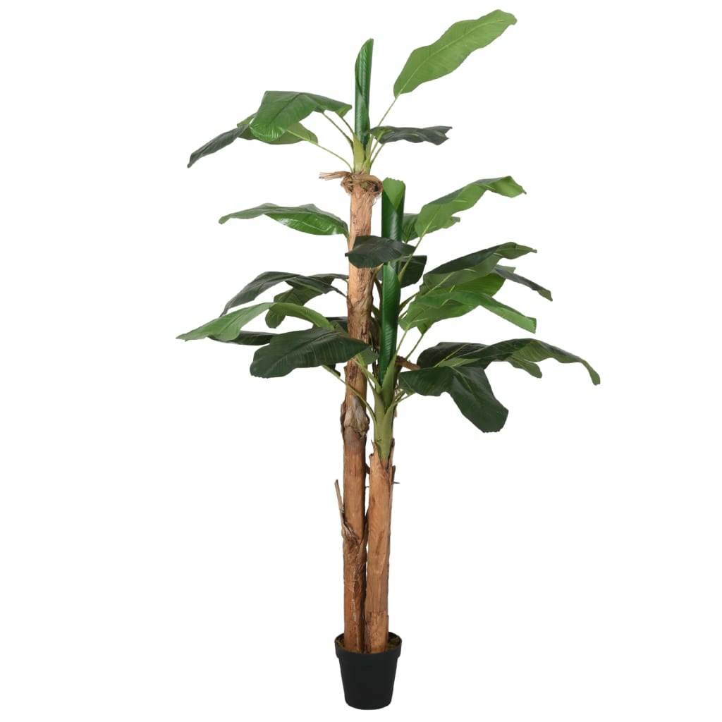 Artificial Banana Tree with 18 Leaves, 150 cm tall in vibrant green, perfect for enhancing indoor and outdoor tropical decor.
