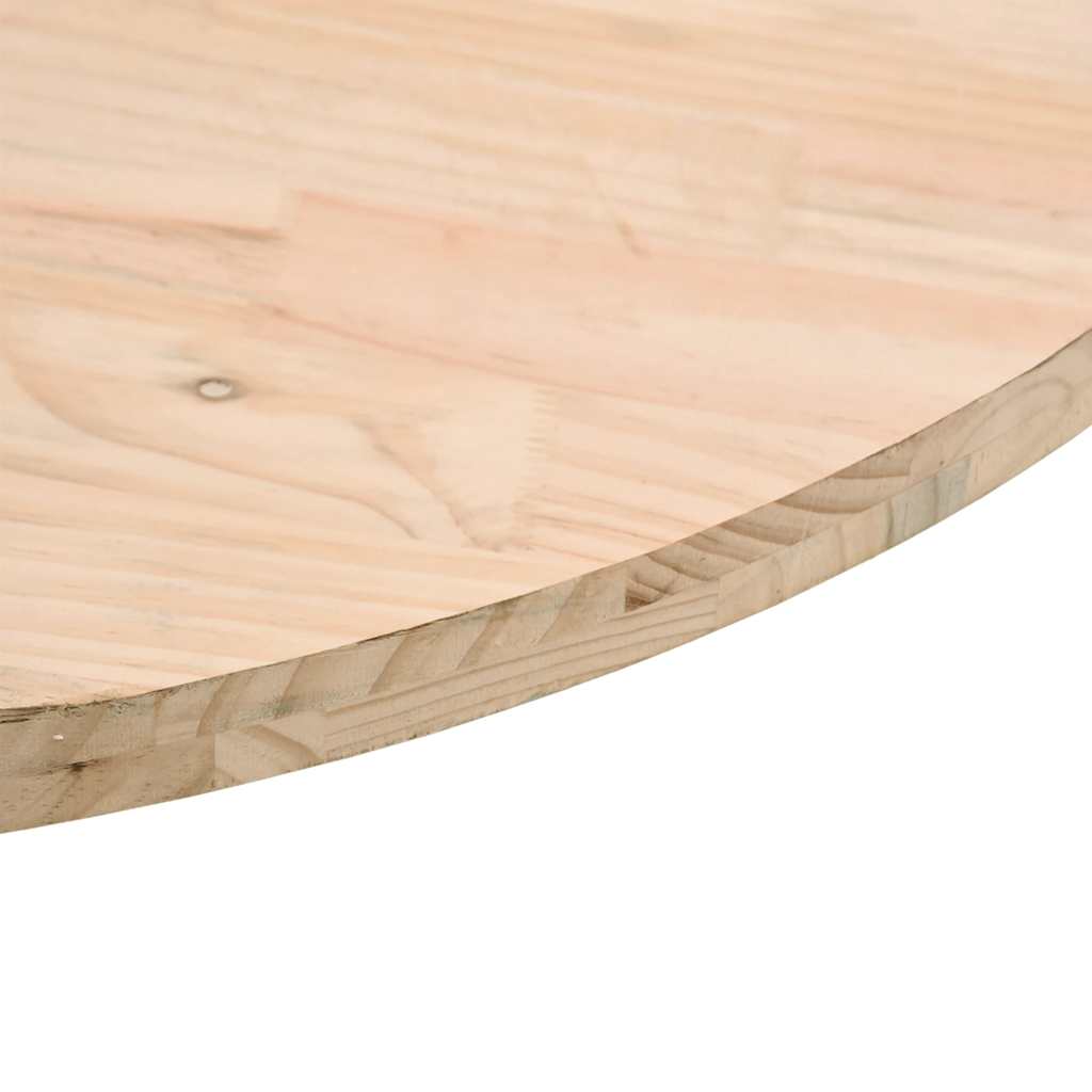 Table Top Round Ø90x3 cm Solid Wood Pine