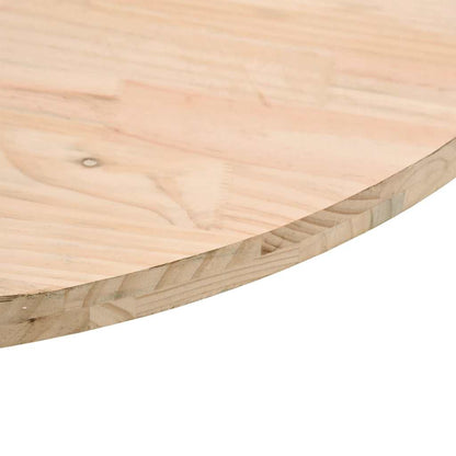 Table Top Round Ø90x3 cm Solid Wood Pine