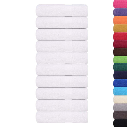 Bath Towels "FROGN" 10 pcs White 100x150 cm 360 gsm
