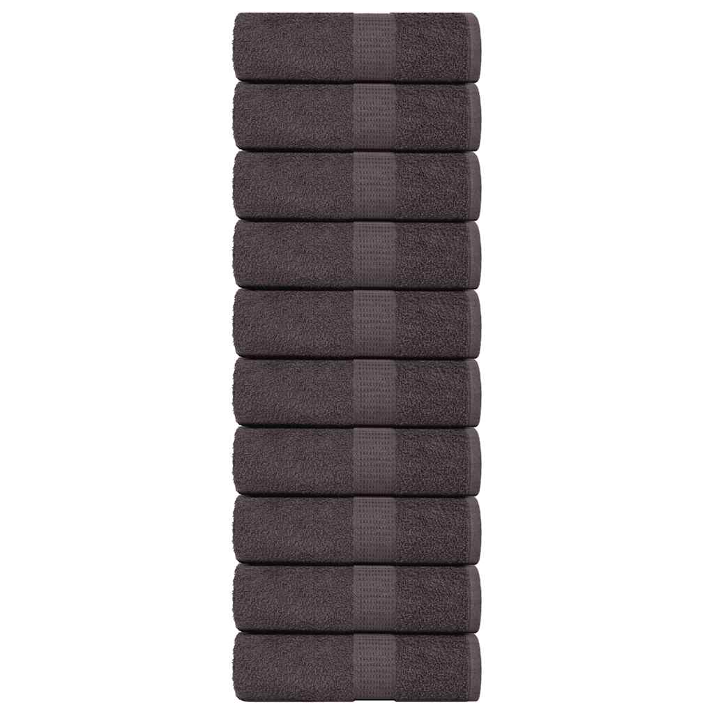 Guest Towels "FROGN" 10 pcs Anthracite 30x50 cm 360 gsm