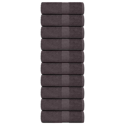 Guest Towels "FROGN" 10 pcs Anthracite 30x50 cm 360 gsm