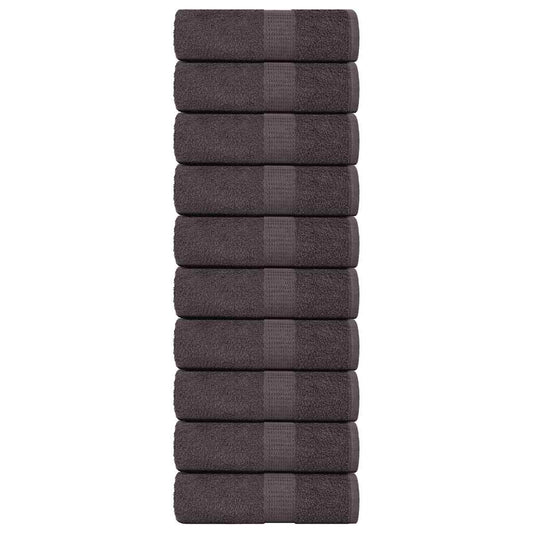 Guest Towels "FROGN" 10 pcs Anthracite 30x50 cm 360 gsm