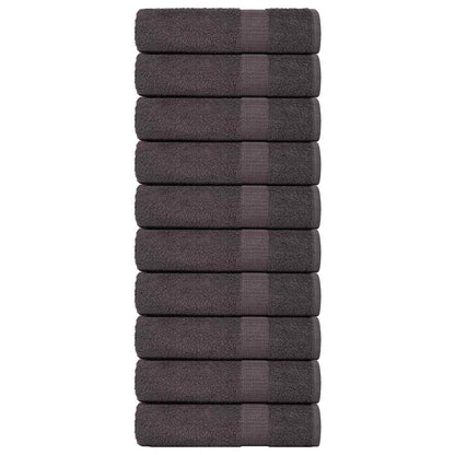 Hand Towels "FROGN" 10 pcs Anthracite 50x100 cm 360 gsm