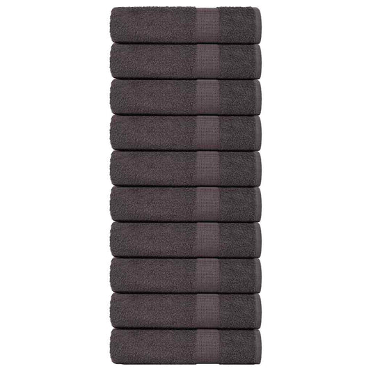 Hand Towels "FROGN" 10 pcs Anthracite 50x100 cm 360 gsm