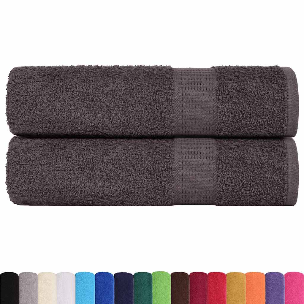 Shower Towels "FROGN" 2 pcs Anthracite 70x140 cm 360 gsm