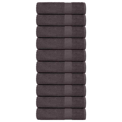 Bath Towels "FROGN" 10 pcs Anthracite 100x150 cm 360 gsm