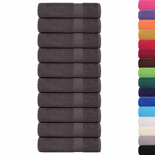 Bath Towels "FROGN" 10 pcs Anthracite 100x150 cm 360 gsm