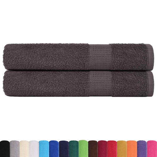 Sauna Towels "FROGN" 2 pcs Anthracite 80x200 cm 360 gsm
