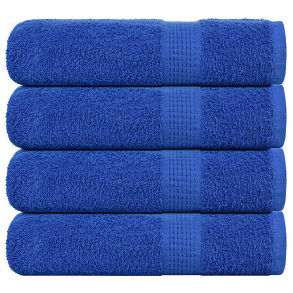 Hand Towels "FROGN" 4 pcs Blue 50x100 cm 360 gsm